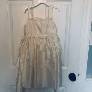 Luli & Me Silk Dress - Girls - Off White